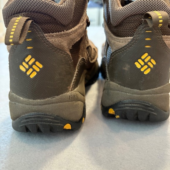Columbia Men's Waterproof Hiking Boots Brown Suede‎ Mesh Size 7 BM3444-231 - Picture 12 of 16